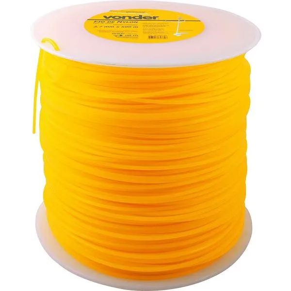 Fio de Nylon 2,7mm x 500m Quadrado - VONDER