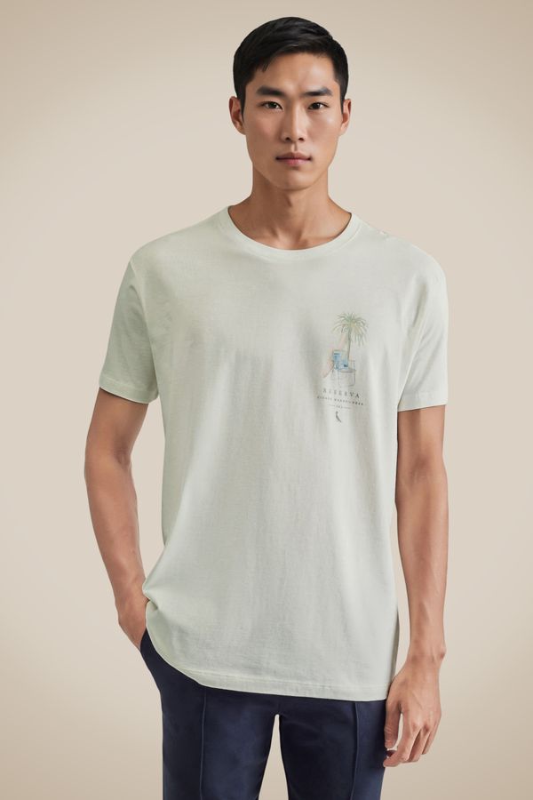 Camiseta Estampada Born To Be Aquarela Off White - M
