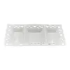 Petisqueira de Porcelana com 3 Divisórias Retangular Full Fit Branca