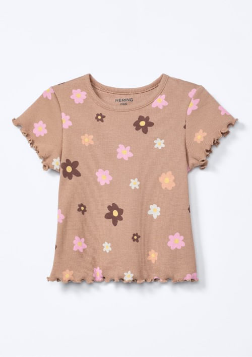 Blusa Infantil Menina Toddler Estampada - Bege 002
