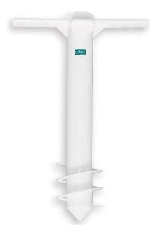 Suporte De Fixação P/ Guarda-sol 38mm Tobee Com Haste Branca