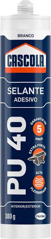 Selante de poliuretano PU 40 branco 380 g - CASCOLA