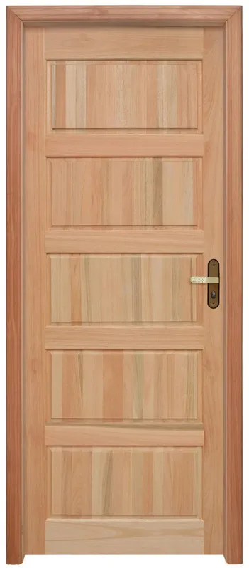 Porta de Madeira Eucalipto Montada Rondosul EWKP06 M30 85x213x9,4cm Esquerda