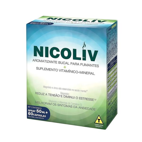 Nicoliv 60 Cápsulas + Spray 50ml
