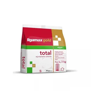 Rejunte para Porcelanato Total Ligamax Gold 3kg Cinza Claro