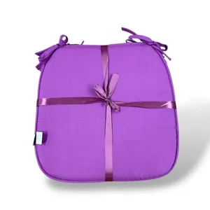 Jogo Almofadas De Assento 4 Peças Home Living 38x38cm Liso Roxo (MP)