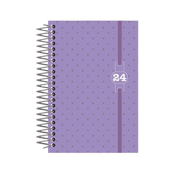 Agenda Clássica Confetti Candy Poá Lilás