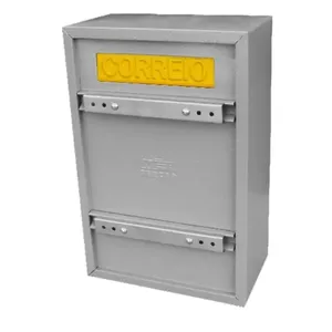 Caixa para Cartas e Revistas 45 Chapa de Aço 23x15x35cm com Porta Cadeado Fercar Metalúrgica Caixa para Cartas e Revistas 45 Chapa de Aço 23x15x35cm Fercar Metalúrgica