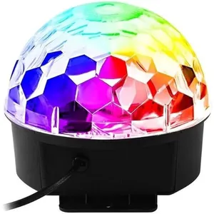 Globo de Luz LED Musical LK306BLU9LED com Bluetooth e Modo Audiorítmico RGB Rotativo Preto Luatek Globo de Luz LED Musical LK306BLU9LED com Bluetooth e Modo Audiorítmico RGB Preto Luatek