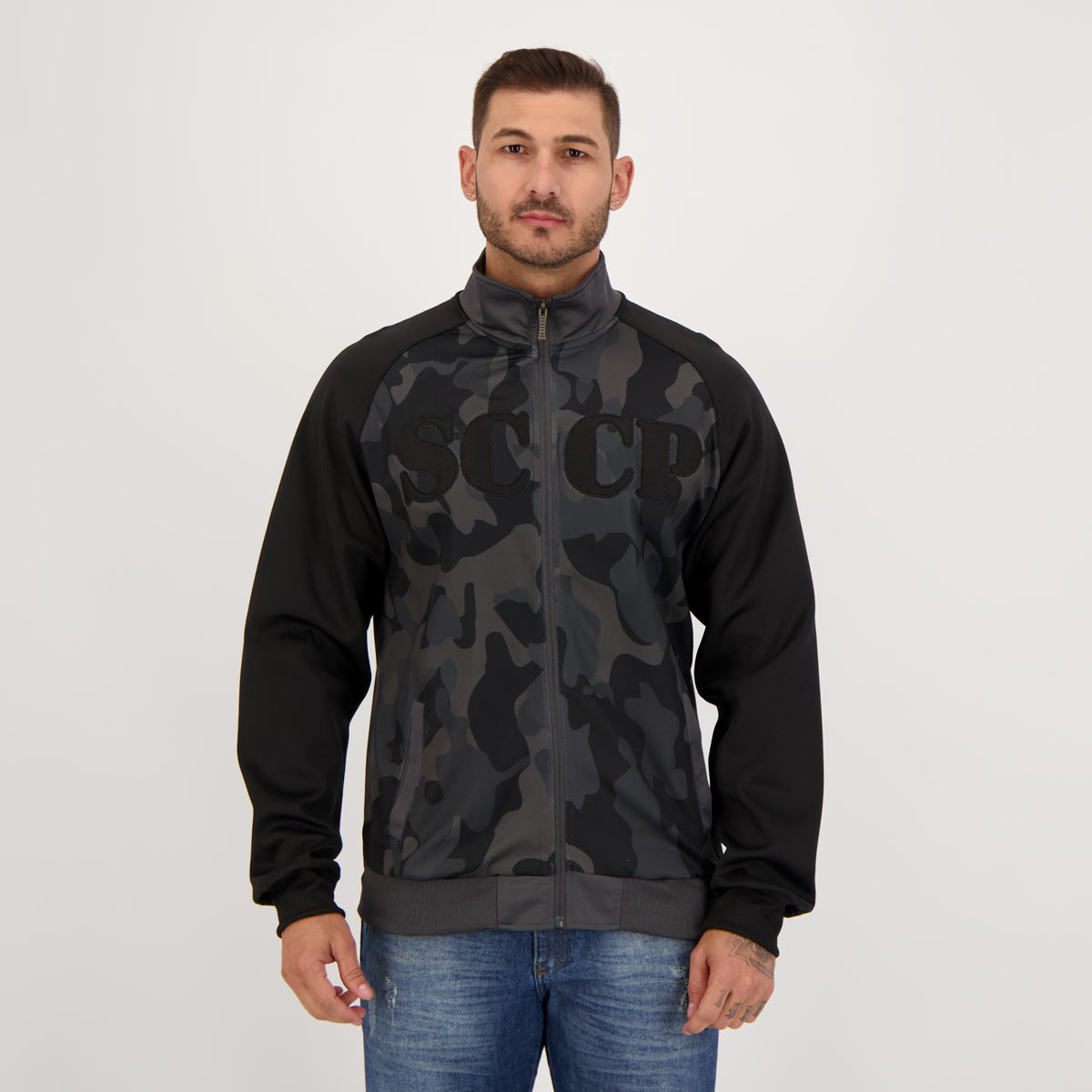 Jaqueta Corinthians Neostretch Chumbo