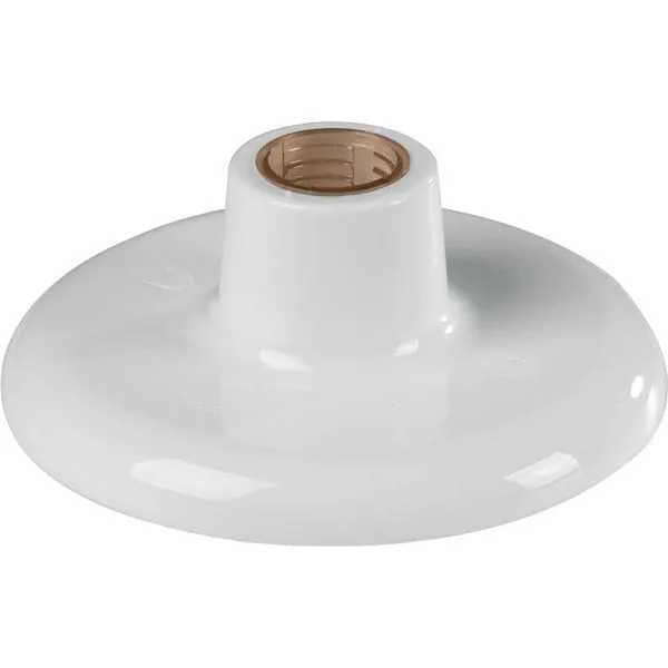 Plafon PVC Branco E-27 100W com Soquete Policarbonato - Tramontina