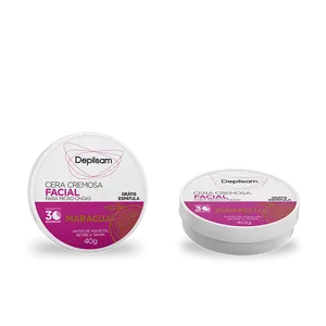 Cera Cremosa Facial Depilsam de Micro-Ondas Maracujá 40G