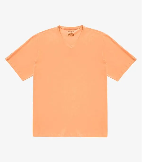 Camiseta Plus Size Masculina Diametro Laranja Plus G1