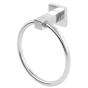 Porta Toalha de Argola 4009 Quadratt Luxo para Banheiro Acabamento Cromado Imperatriz Metais Porta Toalha de Argola 4009 Quadratt Luxo Cromado Imperatriz Metais