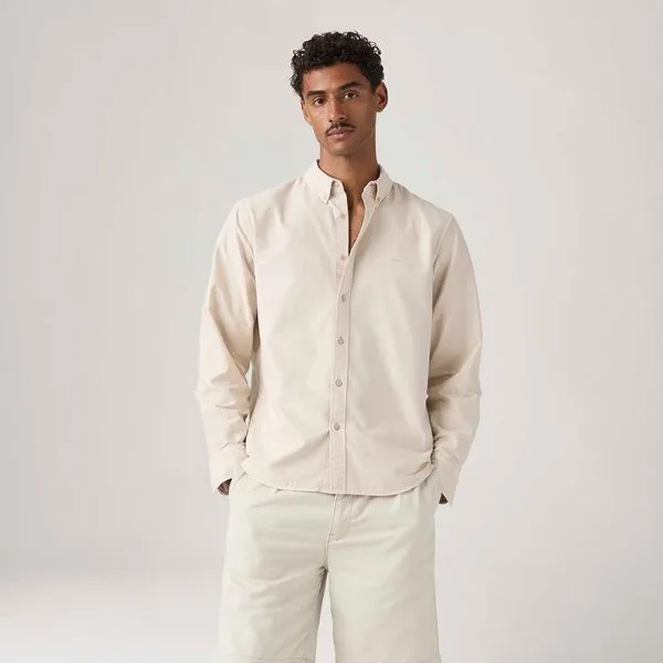 Camisa Levi's® Authentic Button Down Bege - L USA | G BR