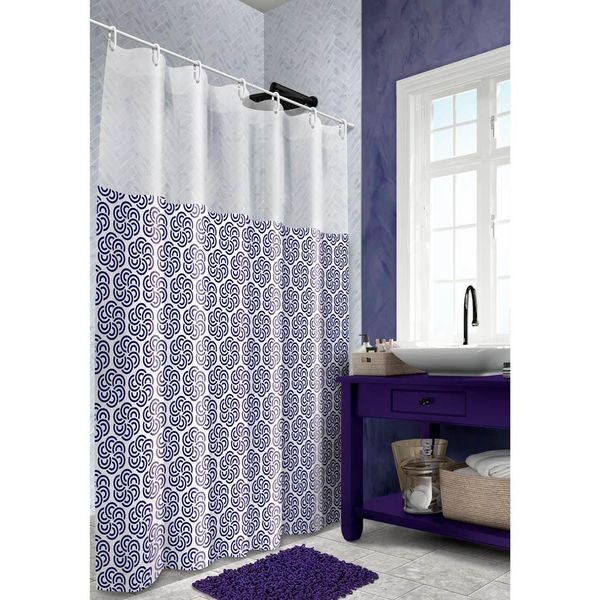 Cortina para Box 135x200cm PVC Mandalas Plast Leo 623-M