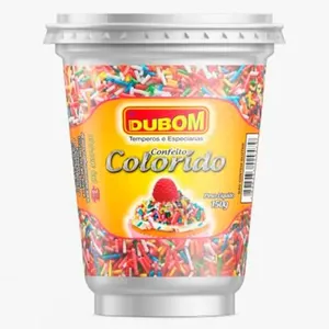 Confeito Dubom Colorido Copo 150g