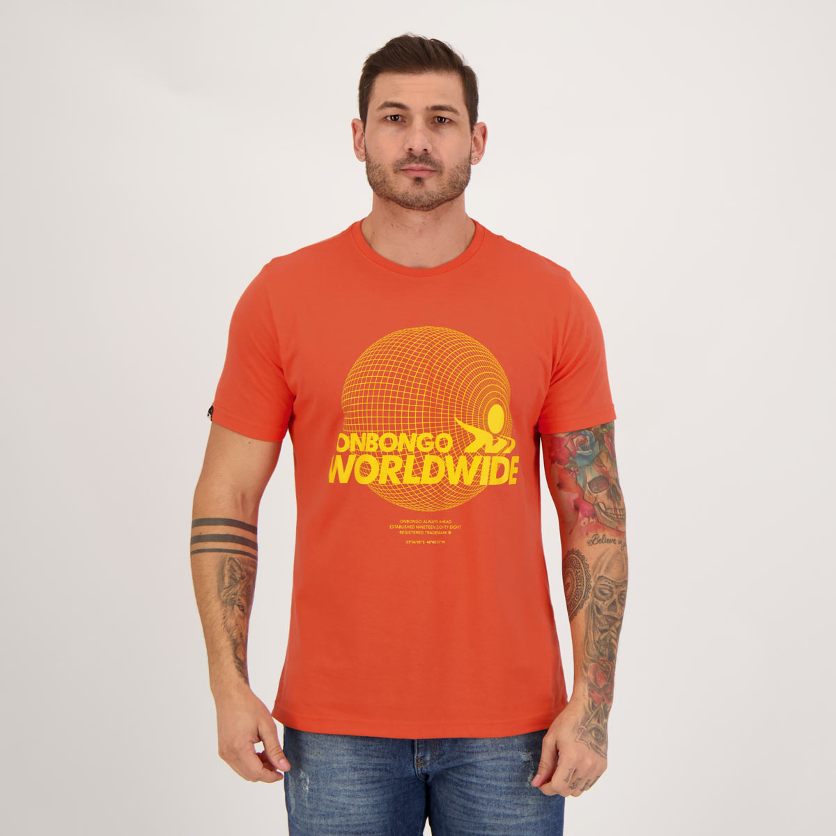 Camiseta Onbongo Worldwide Laranja