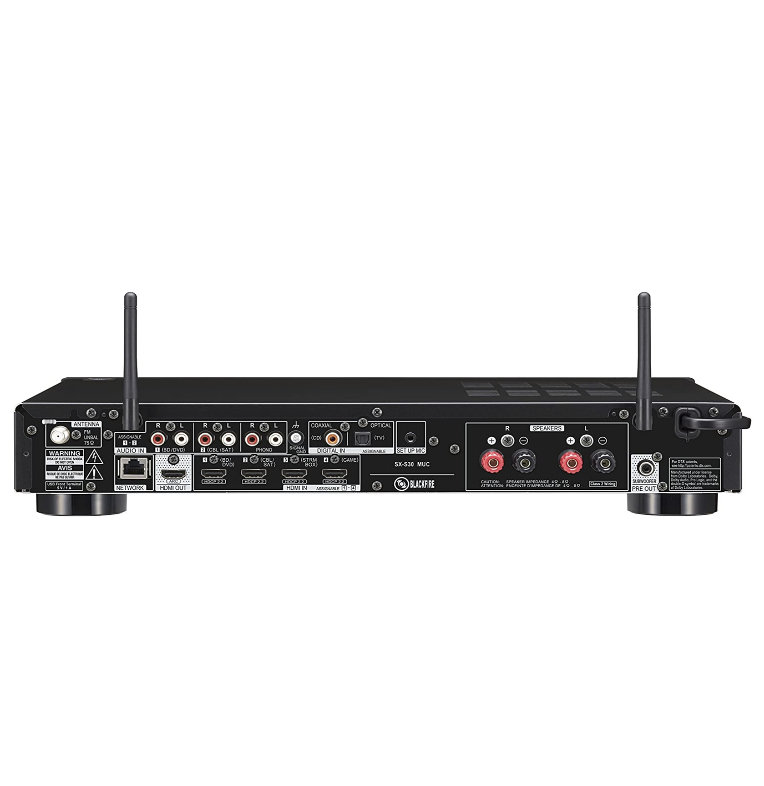 Pioneer ELITE SX-S30 Receiver slim estéreo 85W com HDMI Bivolt