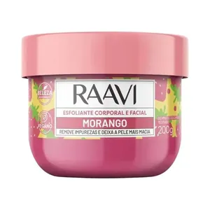 Esfoliante Facial Corporal Raavi Morango 200g (MP)