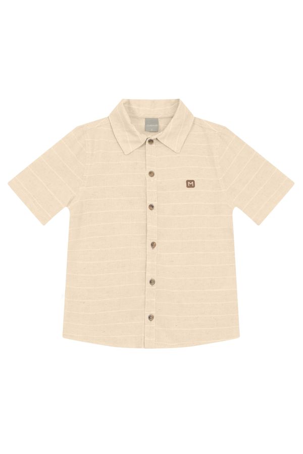 Camisa infantil menino fio tinto listrado Mundi - 14