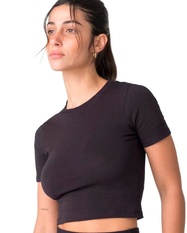 Camiseta Cropped Fila Basic Feminina Blusão Fila Basic Feminino - M