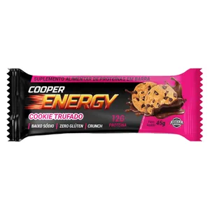 Barra de Proteína Cooper Energy Sabor Cookie Trufado 45g