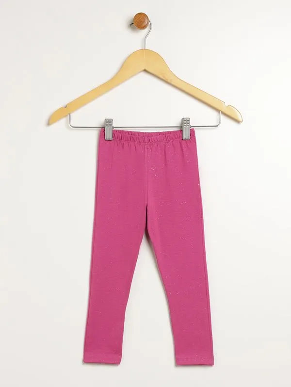 Calça Legging Infantil Para Menina - ROSA 3