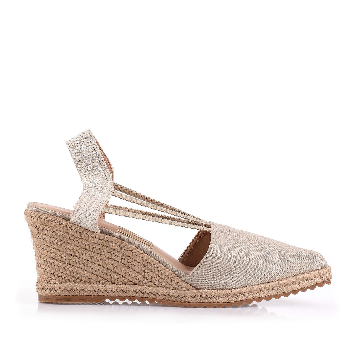 Plataforma Salto Médio Linho Washed Natural