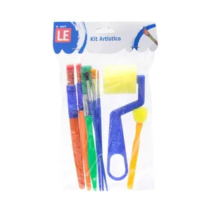 Kit Pincel para Pintura Le Escolar com 8 Unidades