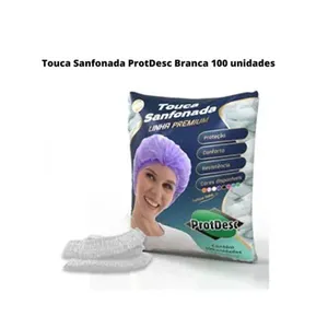 Touca Sanfonada Protdesc Premium Pacote com 100 unds Touca Sanfonada Protdesc Premium Único Único