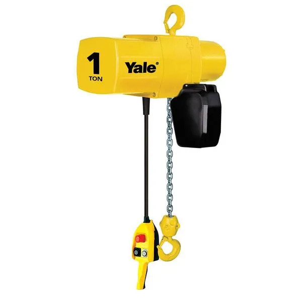 Talha elétrica de corrente YJL 1,0 T 380V~ 6 metros de corrente - YALE