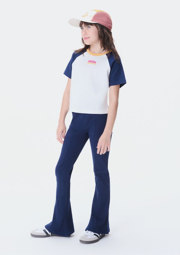 Calça Infantil Menina Flare - Azul 016
