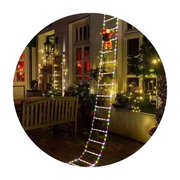 Papai Noel Na Escada Global 180 Leds 3 Metros Bivolt 32107 (MP)