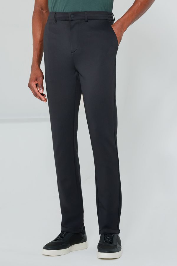 Calça Scuba Super Slim Elástico Lateral Preto - M