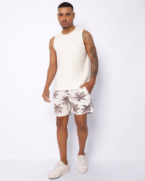 Bermuda Surf Masculina com Bolsos Estampada Off White GG