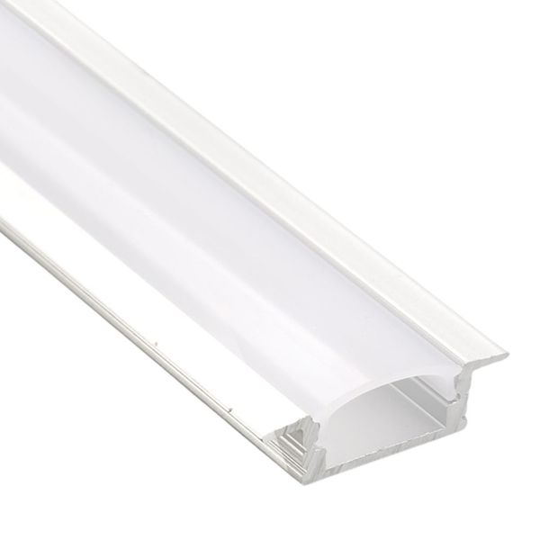 Perfil de Embutir 26mm em Alumínio Fita de LED com 2 Metros Itamonte Perfil de Embutir 26x7mm em Alumínio Branco com 2 Metros