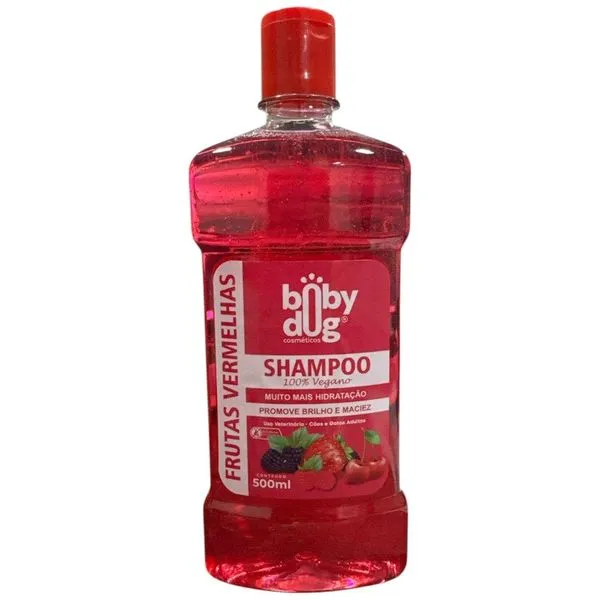 Shampoo Para Pet Boby Dog Vegano Frutas Vermelhas 500ml (MP)