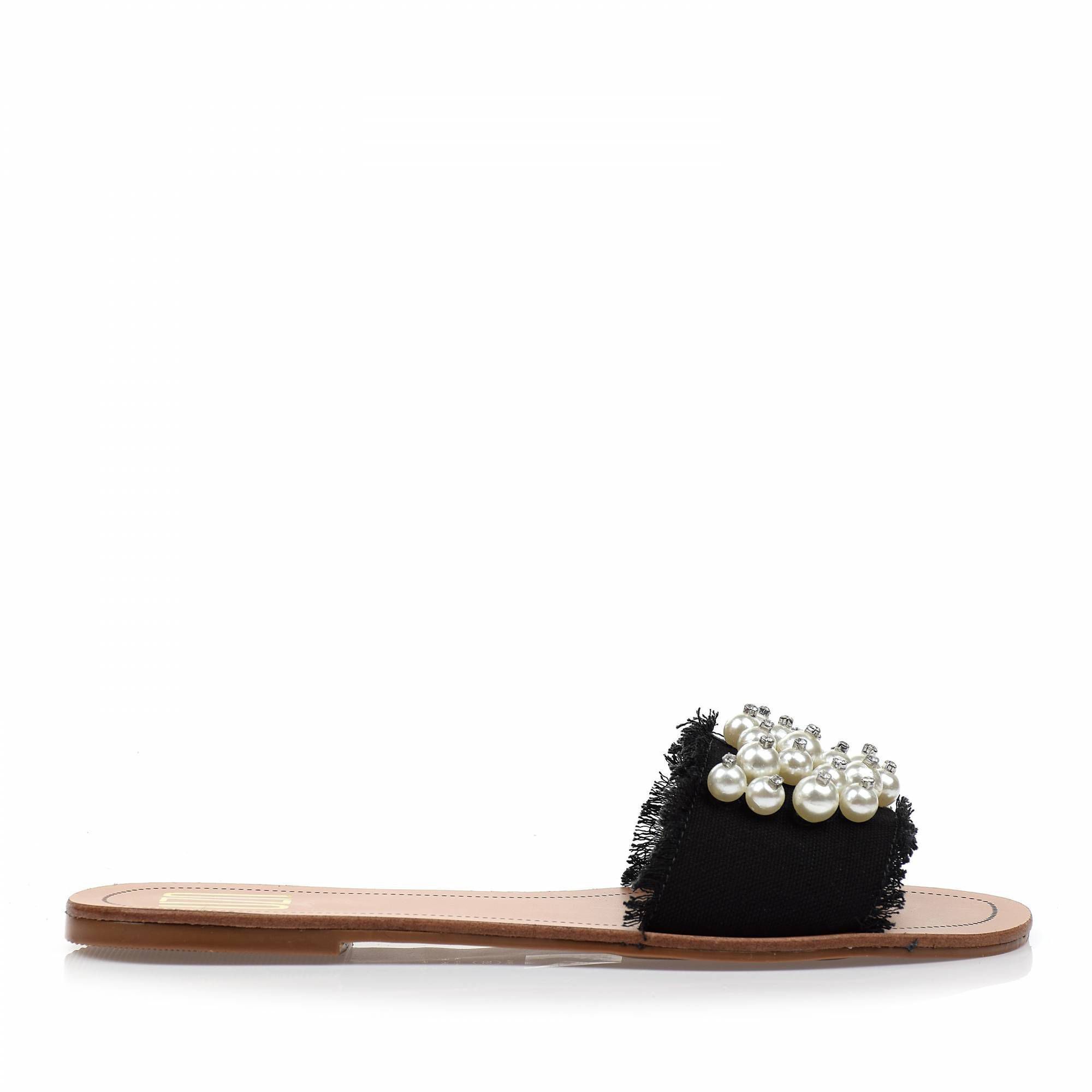 Flats Lona Preta