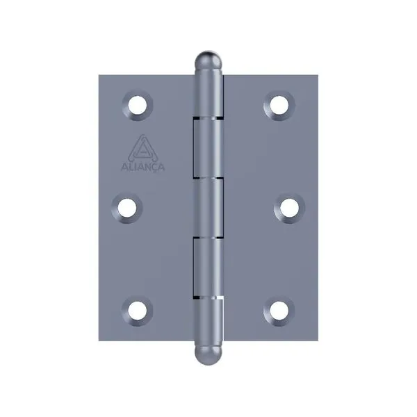 Dobradiça Pino Bola Aliança 3.1/2"x2.1/2" (1,50) 81500B Zincado (MP)