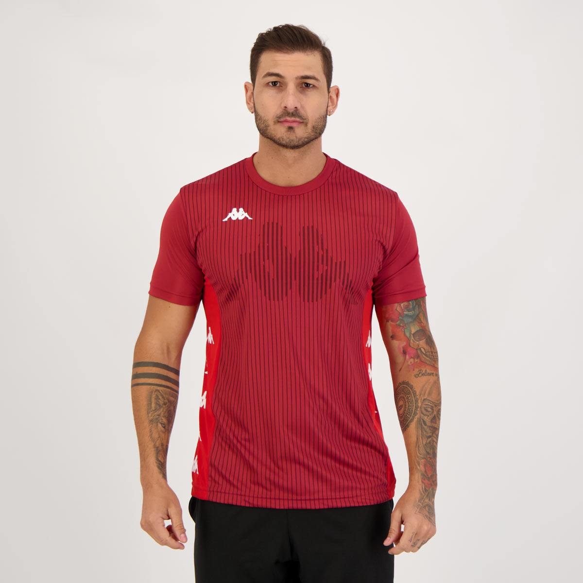 Camisa Kappa Dornan Bordô