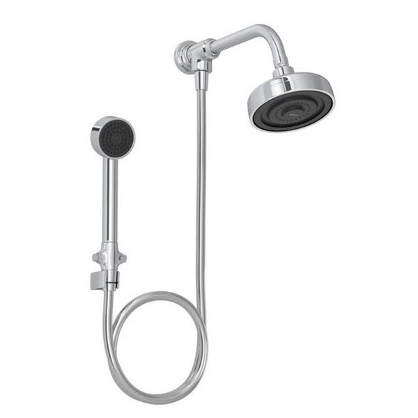 Chuveiro Deca Acqua Plus 1990.c.std.kit.n De Parede Com Desviador Cromado Cromado