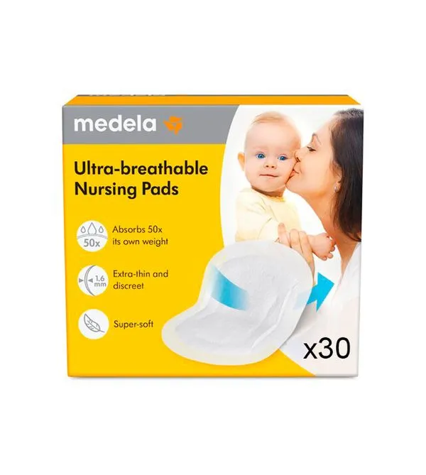 Protetores de Seios Ultra Respiráveis com 30 Unidades Medela 30 Unidades