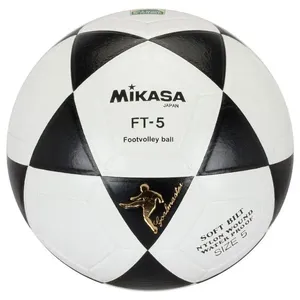 Bola de Futevôlei Ft-5 Oficial Superleve Resistente à Água Branco+preto Mikasa Bola de Futevôlei Ft-5 Oficial Branco+preto Sintético Mikasa