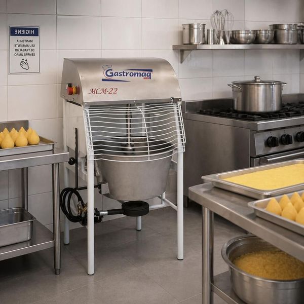 Misturador Cozedor Industrial 22L MCM22 para Massas Molhos e Doces com Cuba Removível Bivolt Gastromaq Misturador Cozedor Industrial 22L MCM22 para Massas Molhos e Doces Bivolt Gastromaq