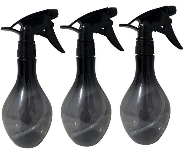 Kit 3 Pulverizadores Borrifador Brisa Preto 500ml Guarany