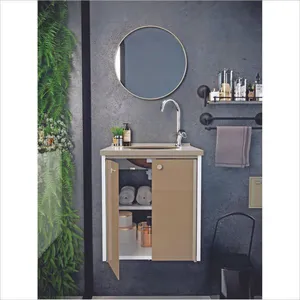 Espelho Redondo Perfil 480Mm Champagne Crismetal