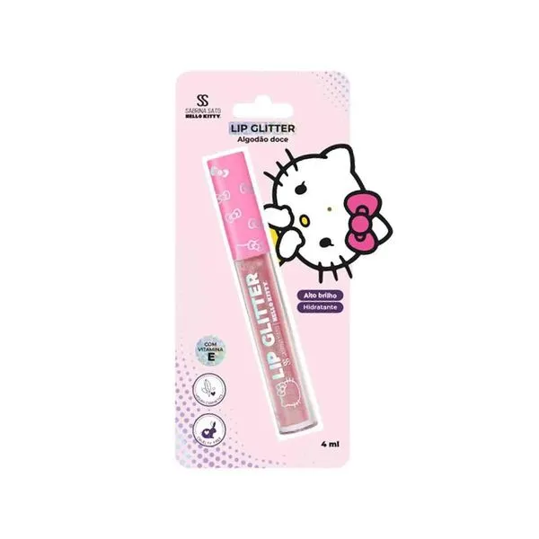 Lip Glitter Algodão Doce 4ml Sabrina Sato x Hello Kitty LIP GLITTER ALGODAO DOCE 4ML SABRINA SAT