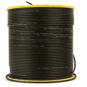 Cabo de Microfone Linha Profissional 2x0,30 mm² Preto 100 MT