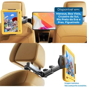 Suporte Para Tablet 3 Em 1 Para Carro Lisen Preto A-MBI